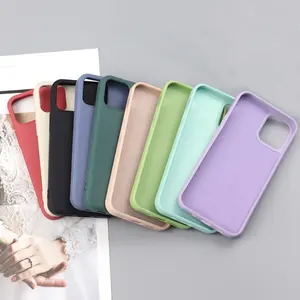 流行产品橡胶涂层TPU硅胶手机外壳，适用于iPhone 12 Pro Max软后盖