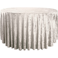 120 pouces rond personnalisé couverture de Table Banquet fête en plein air mariage rouge velours nappe nappes pour événements