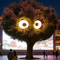 Wunderliche animierte rotierende Augen baum leuchte IP65 Wasserdichte Kupfer landschafts lampe für dekorative Garten beleuchtung im Garten park
