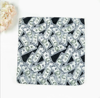 22x22 inches Independence Day Factory High Quality Cotton Square Dollar Print Bandana for Custom Bandana