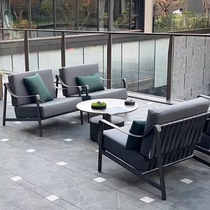 <b>Outdoor</b> Furniture Set Hotel Patio Furniture Set l Shape Garden Furniture <b>Sofas</b> Modern <b>Outdoor</b> <b>Sofas</b> and Lounge Chair - Product Image 2