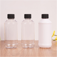 Vente en gros de flacons en plastique blanc pour médicaments liquides PET de 250 ml et 500 ml, contenants vides pour sirop contre la toux avec bouchon inviolable et pulvérisateur