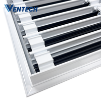 Diffuseur linéaire réglable à 6 fentes en aluminium pour conduits d'air conditionné Ventech HVAC