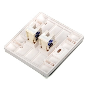 Plaque murale double port RJ45 pour réseau LAN <span class=keywords><strong>et</strong></span> téléphone, type 86, blanche, pour <span class=keywords><strong>prise</strong></span> réseau FTTH <span class=keywords><strong>fibre</strong></span> <span class=keywords><strong>optique</strong></span> - Product Image 4