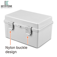 Boîtier de commande électrique extérieur KEYSTONE KSUV10Y gris en PC, résistant aux UV pendant dix ans, étanche IP65, sûr et durable