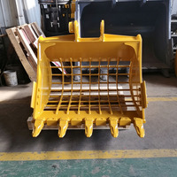 Mini Excavator Terlaris dengan Grille yang Dapat Dikustomisasi, Bucket Excavator, Grading Digger, Bucket Lumpur, Bucket Pembersih
