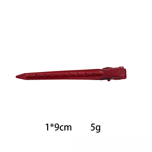12 pinces à bec de canard en métal antirouille, pinces crocodiles latérales pour la <span class=keywords><strong>coupe</strong></span> de cheveux, la teinture et le maquillage, pinces pour franges - Product Image 6