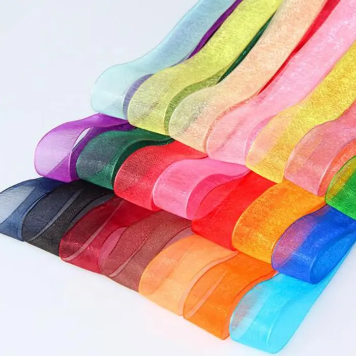 Factory direct sale high quality all color Organza Ribbon