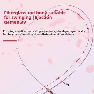 Caña de Pescar Haodun Full Fuji O-Ring de 4 Secciones, Micro Señuelo, XUL Ultra Suave, Fibra de Vidrio, Boca de Caballo, 1.43m 78g 35cm Plegable - Product Image 3