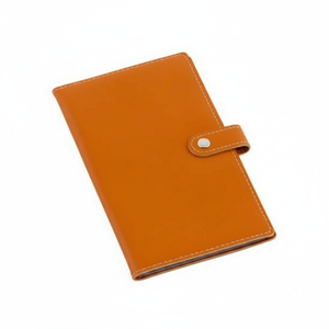 Porta biglietti da visita arancione con chiusura a scatto per uso professionale - Product Image 2
