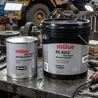 HiGlue PC 9599 Pâte de réparation époxy à base de perles céramiques à durcissement rapide, haute résistance aux chocs, vente en gros usine 5kg 10kg
