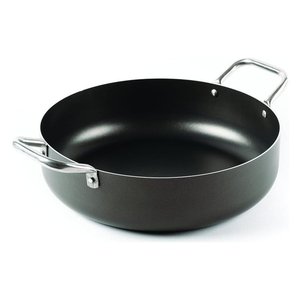 Tegame Alluminio antiadhésif (32cm) 2 poignées acier CHEF LINE Gris foncé D94TE3200 - Product Image 1