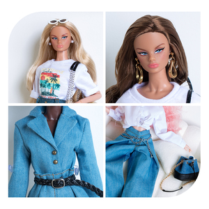 XIAN XIAN Coffret cadeau <span class=keywords><strong>de</strong></span> la <span class=keywords><strong>collection</strong></span> Cowgirl Denim pour poupées <span class=keywords><strong>de</strong></span> mode à l'échelle 1/6 (32 cm) - Product Image 3