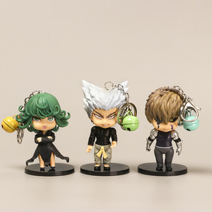 5 unids/set PVC Anime figura llavero estatua <span class=keywords><strong>One</strong></span> <span class=keywords><strong>Punch</strong></span> <span class=keywords><strong>Man</strong></span> Mini figura conjunto personaje de dibujos animados llavero figurita llavero muñeca de juguete - Product Image 3