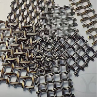 Panneau décoratif tissé en maille de fil d'acier inoxydable Yuchen pour cloisonnement intérieur