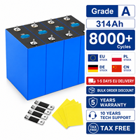 Batería Lifepo4 Prismática de 3.2v 314ah EV Clase A V3 330ah, en Stock en la UE, 12v 24v 48v 51.2v para Almacenamiento de Energía en el Hogar