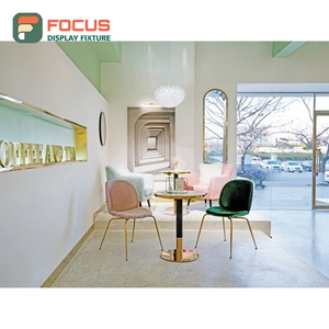 High Capacity Cafe Service <b>Counter</b> Tempered Glass Panel Cup Lid Condiment Zone Front Service <b>Counter</b> - Product Image 1