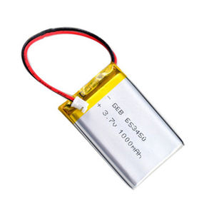653450 lithium polymer <strong>3</strong>,7 V <strong>3</strong>.7WH 1000 mAh LiPo battery - Product Image 1