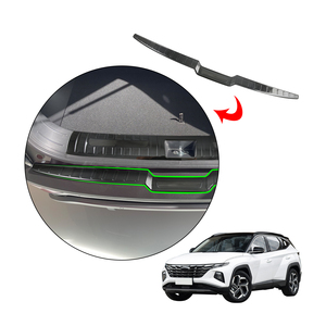 Plaque de protection de pied de pare-chocs de porte arrière de voiture en <span class=keywords><strong>acier</strong></span> inoxydable, accessoires de garniture intérieure, Kit de carrosserie pour Hyundai Tucson 2021 - Product Image 1