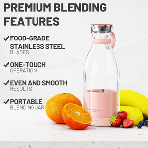 Licuadora Portátil Recargable por USB, Mini Licuadora Multifuncional para Hacer Smoothies, Ideal para Viajes en Autocaravana y Uso en la Oficina - Product Image 2