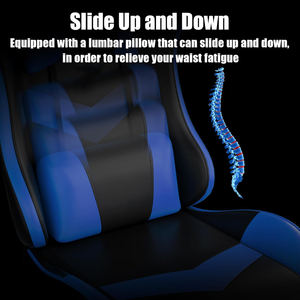 <span class=keywords><strong>เก้าอี้</strong></span>เล่นเกม ajunion พร้อมหมอนรองเอวนวด<span class=keywords><strong>เก้าอี้</strong></span>แข่งแบบสั่นเก้าอี้เล่นเกมพีซีเชื่อมโยงกับที่พักแขนแบบปรับได้ - Product Image 3