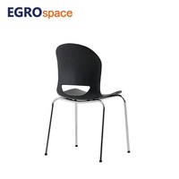 Chaise de bureau pliante EGROspace en plastique pour visiteurs, conférences, réceptions et formations