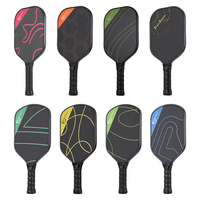 Zhensheng Raquette de pagaie de pickleball en fibre de carbone personnalisée de haute résistance pour la compétition sportive en plein air