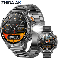 Nouvelle montre connectée AK122, écran 1,7 pouce, batterie 1400 mAh, étanche IP68, appels Bluetooth, robuste, suivi sportif et santé, fréquence cardiaque, oxygène sanguin, LED, ODM