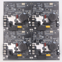 Carte de circuit imprimé noire haute efficacité THT-12 FR-4 pour commande d'alimentation et pilote pour l'électronique grand public