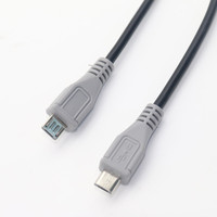 Câble de données USB 2.0 Type C vers Micro mâle vers mâle OTG adapté aux téléphones Android se chargeant mutuellement