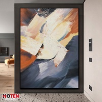 Peintures murales abstraites modernes faites à la main à l'huile sur toile, taille personnalisée avec ou sans cadre, décoration intérieure, paysage pour salon