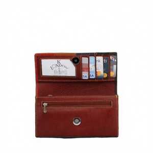 กระเป๋าสตางค์หนังแท้ทรงบางแบบยาวสำหรับผู้หญิงผู้ชายและทุกเพศ ปิดด้วยซิป ป้องกัน RFID ผลิตจากโพลีเอสเตอร์ แฟชั่น ขายส่ง คุณภาพสูง - Product Image 3