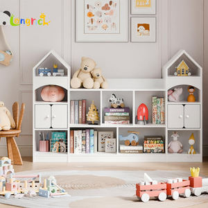 Étagère à livres pour enfants en forme de château, organisateur de rangement pour jouets, bibliothèque pour enfants, vitrine, armoire de rangement multifonctionnelle - Product Image 1
