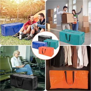 Bolsa de viaje móvil de gran capacidad al por mayor con asa de cremallera almacenamiento personalizado PP PE para ir de compras - Product Image 6