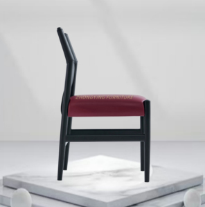 Silla de comedor de cuero con respaldo alto para sala de estar interior con estilo nórdico moderno de alta calidad, lo último en silla de ocio - Product Image 4