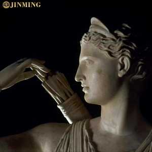 Life-Sized Outdoor Garden Landscape Famous Marble Statue of <strong>Diana</strong> and the Deer From Greek Mythology Stone Crafts Product - Product Image 5