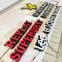 Enseigne LED extérieure à lettres canal, lettres lumineuses personnalisées en acrylique, signalétique commerciale illuminée pour devanture de magasin