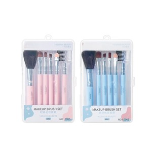 Ensemble de pinceaux de maquillage vegan, marque privée, luxe, 5 pièces, ensemble de pinceaux de maquillage de voyage de haute qualité avec boîte d'emballage - Product Image 4