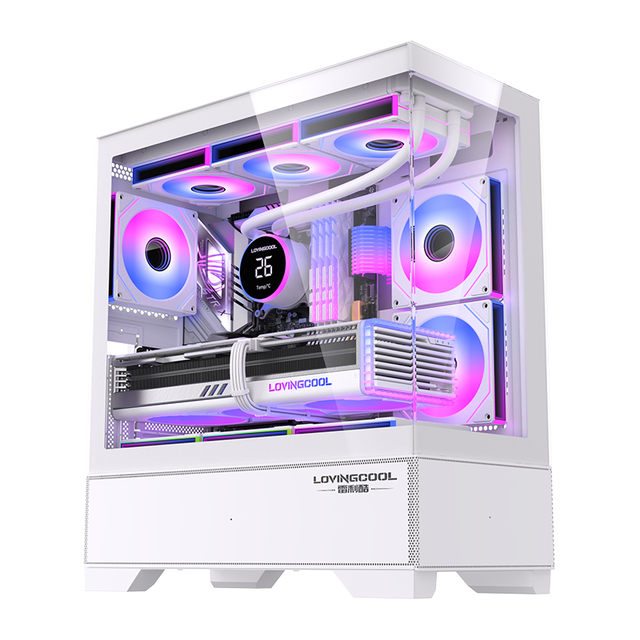 Lovingcool Full Tower EATX Big Space Computer Case Sea View Large Size E-atx Pc case Tempered Glass Gaming Chassis