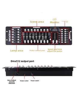 Accesorios de Iluminación, Atenuadores, Controlador <span class=keywords><strong>DMX</strong></span> <span class=keywords><strong>192</strong></span>, Consola <span class=keywords><strong>DMX</strong></span> 512, Interruptor Manual Inalámbrico para Espectáculos, Fiestas, Discotecas - Product Image 4