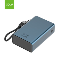 Vente en gros 20000mAh Mini batterie externe en métal PD 65W TFT Affichage Chargeur de batterie au lithium Grande capacité Station d'alimentation à charge rapide