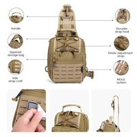 Sac à dos tactique de camouflage LUPU Fashion MOLLE Oxford Softback pour le sport de plein air - Doublure en polyester imperméable, fermeture à glissière