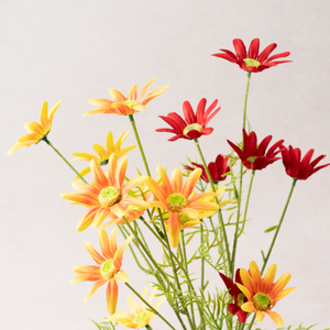 Fleurs artificielles en soie, fausse verdure, arrangement de tournesols à 6 têtes, accessoires de photographie, décoration de magasin, décoration de mariage, ambiance festive - Product Image 5