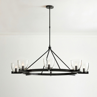 Lustre rectangulaire en laiton et cristal de luxe Carlton 2700K pour salon et salle à manger – Décoration haut de gamme pour la maison