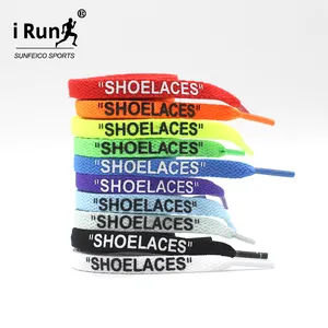 Shoelaces With Print IRun Printing Shoe Strings Colorful Printed Polyester Shoelaces Custom Print Shoelaces With Gold Tips Aglets Custom Logo Package
