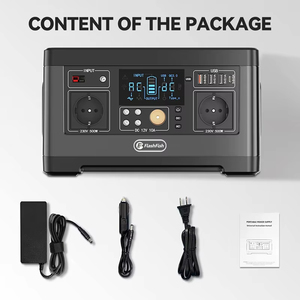 Flashfish P63 baterai <span class=keywords><strong>Lithium</strong></span> Ion 500w Generador <span class=keywords><strong>Solar</strong></span> De baterai luar ruangan Portable Power Station dengan Panel surya - Product Image 6