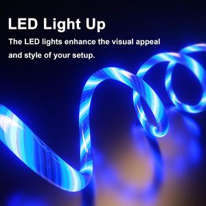 Cavo USB-C LED Luminoso con Flusso Visibile, Cavo di Ricarica Rapida Tipo C, Cavo da Tipo A a Tipo C - Product Image 6