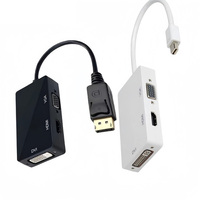 Adaptateur Mini Dp Displayport vers Dvi Vga Hdtv 3 en 1 Hub 1080p convertisseur vidéo pour Imac Apple Macbook Pro Air