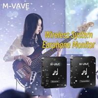 Système de transmission sans fil M-VAVE WP-10 2.4G pour écouteurs, émetteur-récepteur rechargeable avec fonction d'enregistrement, mono