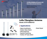 Antenne de communication Lora 2,4 GHz 10 dBi 12 dBi omnidirectionnelle extérieure en fibre de verre pour Wifi 2,4G